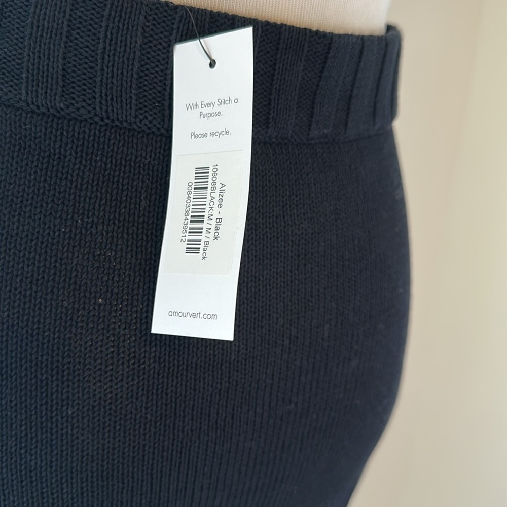 NWT Amour Vert 100% Organic Cotton Alizee Skirt, Medium, Black - Picture 4 of 8